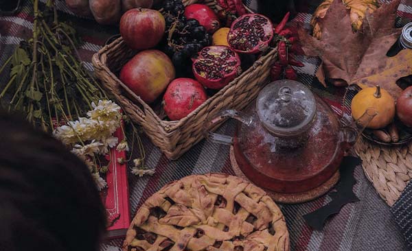 Granatapfel, Tee, Tarte