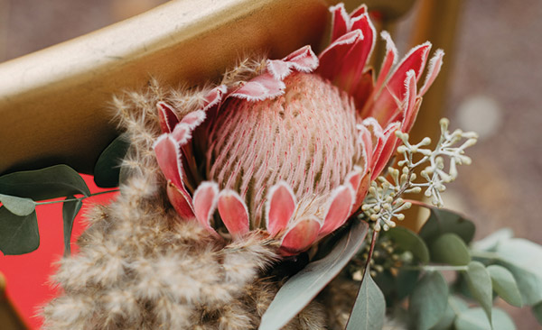 Blumendeko für eine Feier